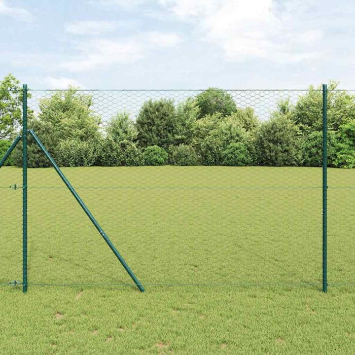 Hexagon Fence Grey 1.6x50 m Steel