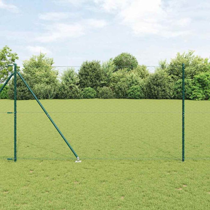 Hexagon Fence Green 1.5x10 m Steel