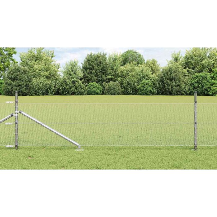 Hexagon Fence 0.8x10 m Galvanised Steel