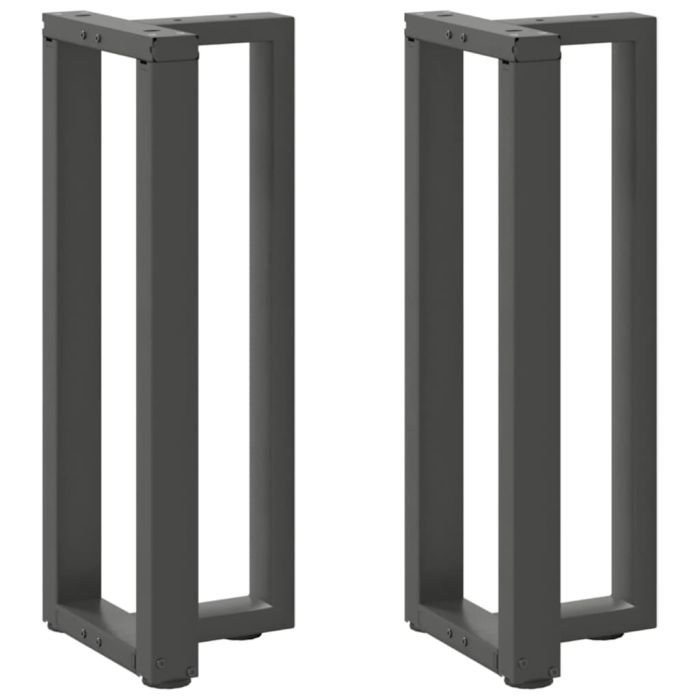 Console Table Legs T-Shaped 2 pcs Anthracite 25x28x(72-73) cm Steel