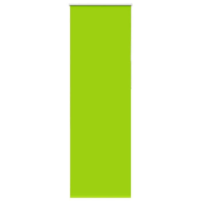 Roller Blind Blackout Leaves Green 65x210 cm Fabric Width 60.7 cm Polyester