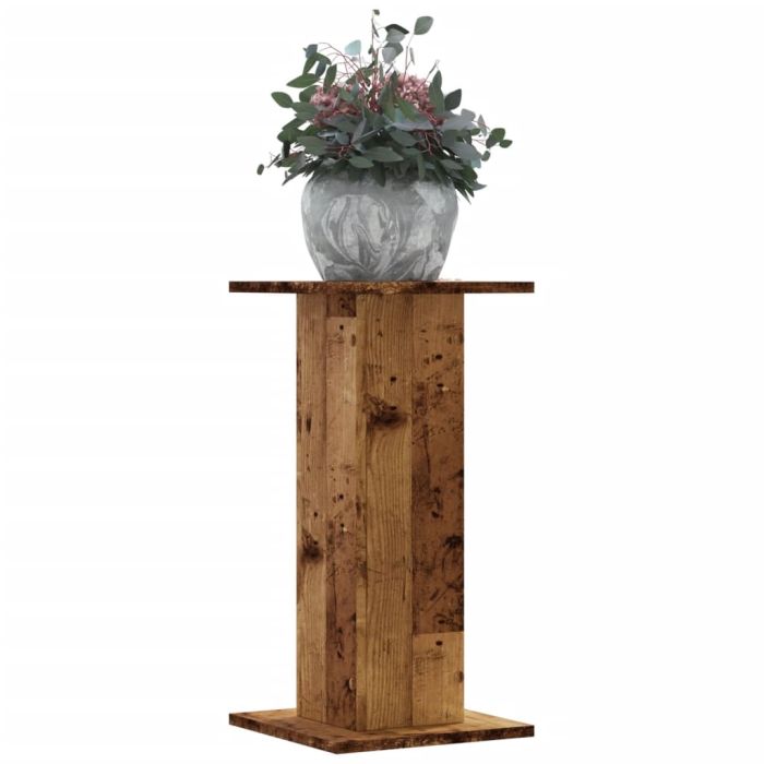 OROAK Plant Stands 2 pcs 30x30x60 cm Wooden - Old Wood