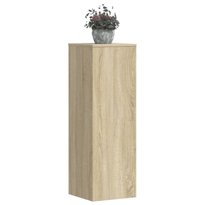 OROAK Plant Stands 2 pcs Sonoma 33x33x100 cm Wooden - Oak