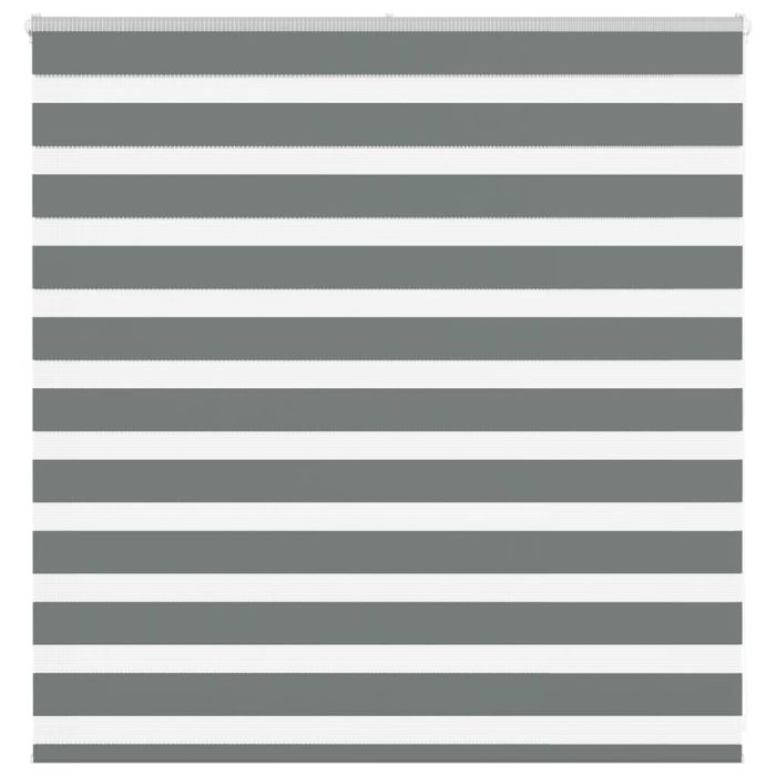 Zebra Blind Dark Grey 140x100 cm Fabric Width 135.9 cm Polyester
