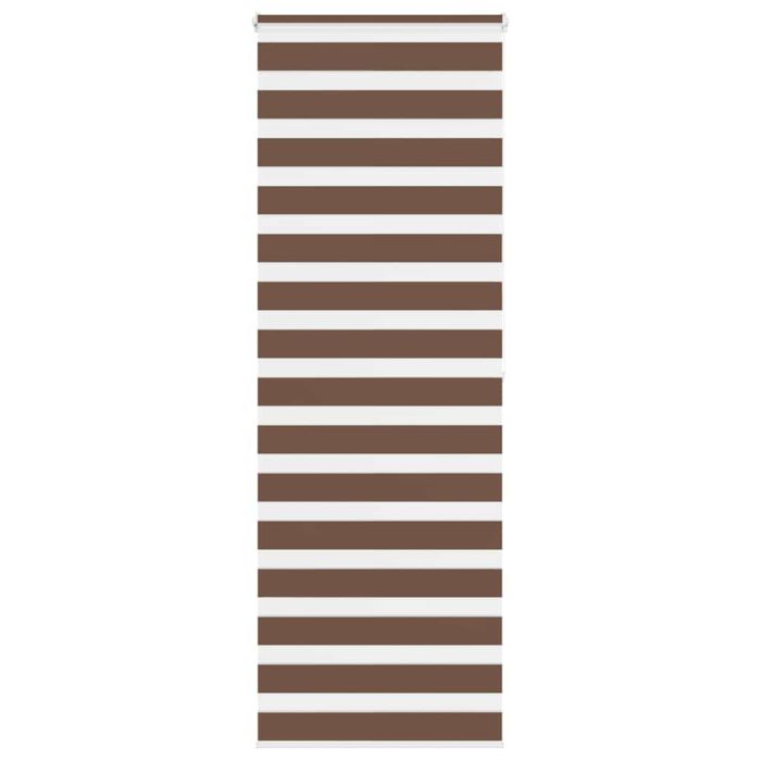 Zebra Blind Brown 75x200 cm Fabric Width 70.9 cm Polyester