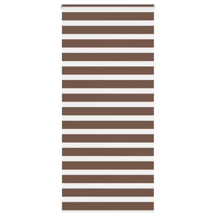 Zebra Blind Brown 95x200 cm Fabric Width 90.9 cm Polyester