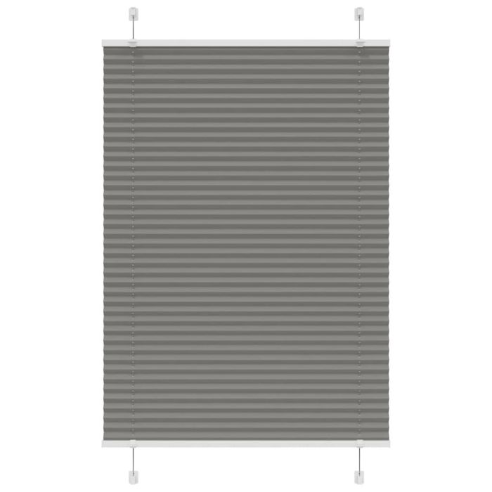 Pleated Blind Anthracite 100x150 cm Fabric Width 99.4 cm Polyester