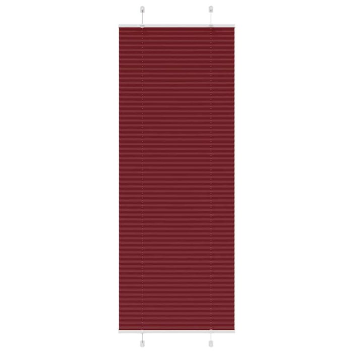 Pleated Blind Bordeaux Red 70x200 cm Fabric Width 69.4 cm Polyester