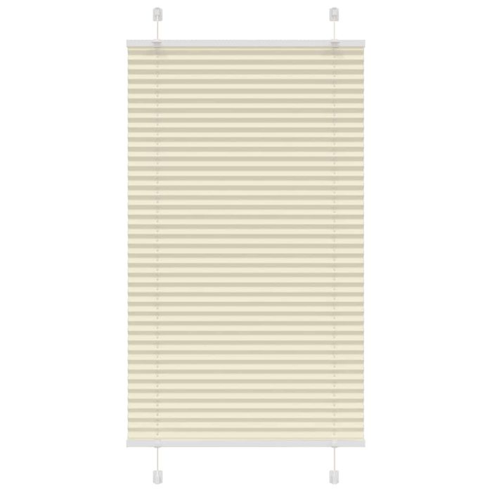 Pleated Blind Cream 75x100 cm Fabric Width 74.4 cm Polyester