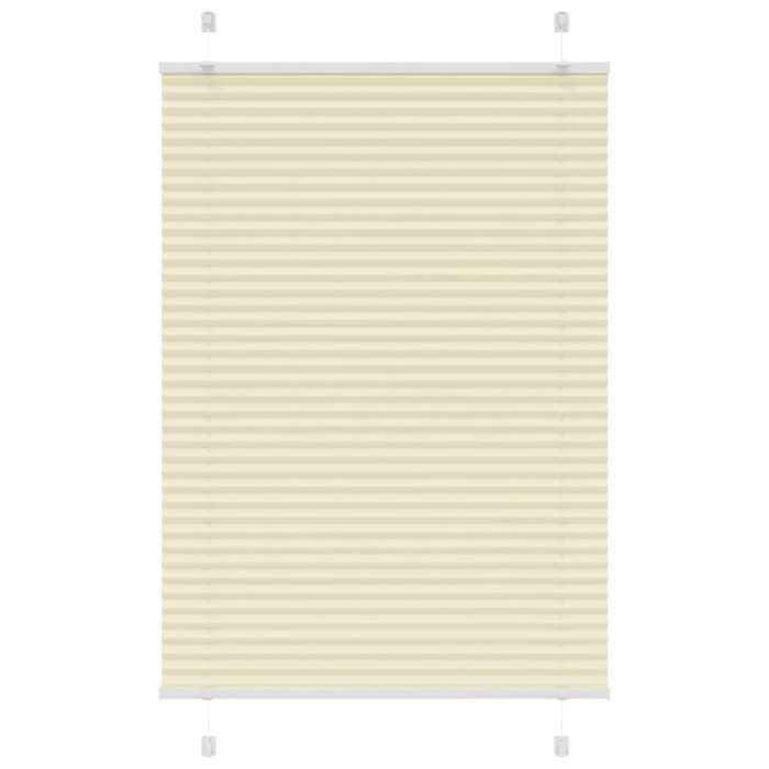 Pleated Blind Cream 85x150 cm Fabric Width 84.4 cm Polyester