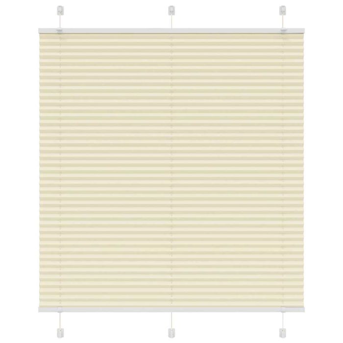 Pleated Blind Cream 120x150 cm Fabric Width 119.4 cm Polyester