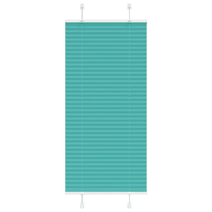 Pleated Blind Petrol Green 55x100 cm Fabric Width 54.4 cm Polyester