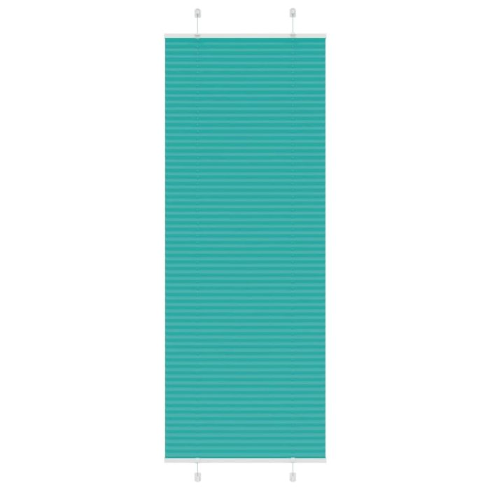 Pleated Blind Petrol Green 75x200 cm Fabric Width 74.4 cm Polyester
