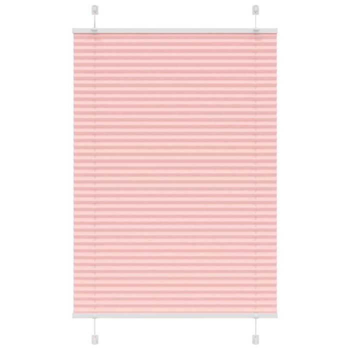 Pleated Blind Pink 85x100 cm Fabric Width 84.4 cm Polyester