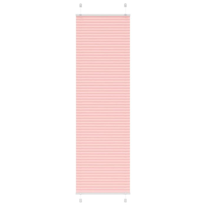 Pleated Blind Pink 65x200 cm Fabric Width 64.4 cm Polyester