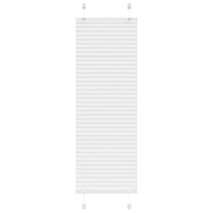 Pleated Blind White 50x100 cm Fabric Width 49.4 cm Polyester