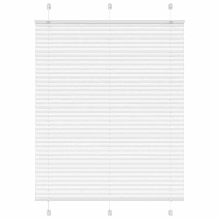 Pleated Blind White 110x150 cm Fabric Width 109.4 cm Polyester