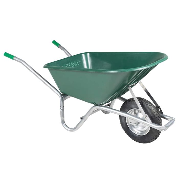 NEORIDG Wheelbarrow 90 L 150 kg Galvanised and Plastic Steel - Green