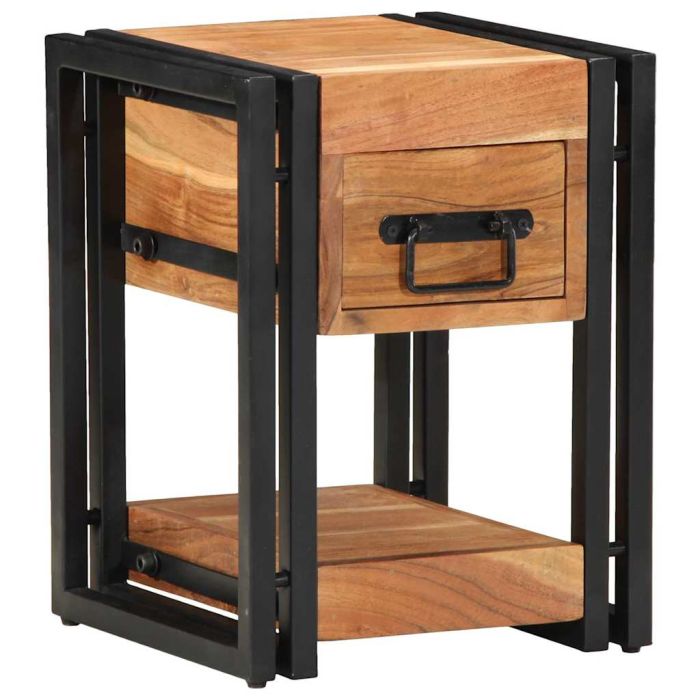 Nightstands 2 pcs 30x30x40 cm Solid Wood Acacia