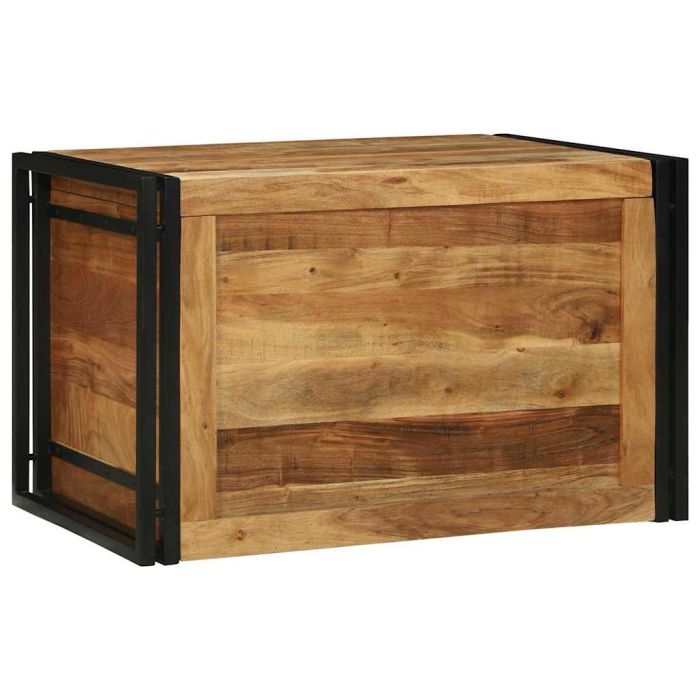 Storage Box 80 x 50 x 50 cm Solid Acacia Wood