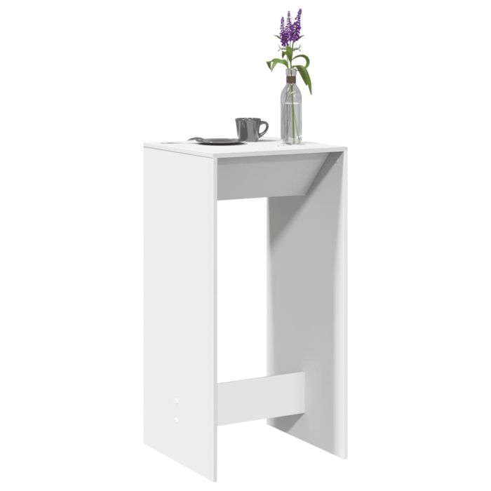 Bar Table White 51x50x103.5 cm Engineered Wood - vid-854418