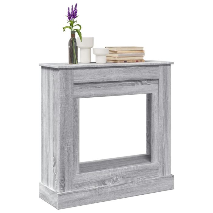 PAOHAL Fireplace Surround Sonoma 90x30x90 cm Wooden - Grey