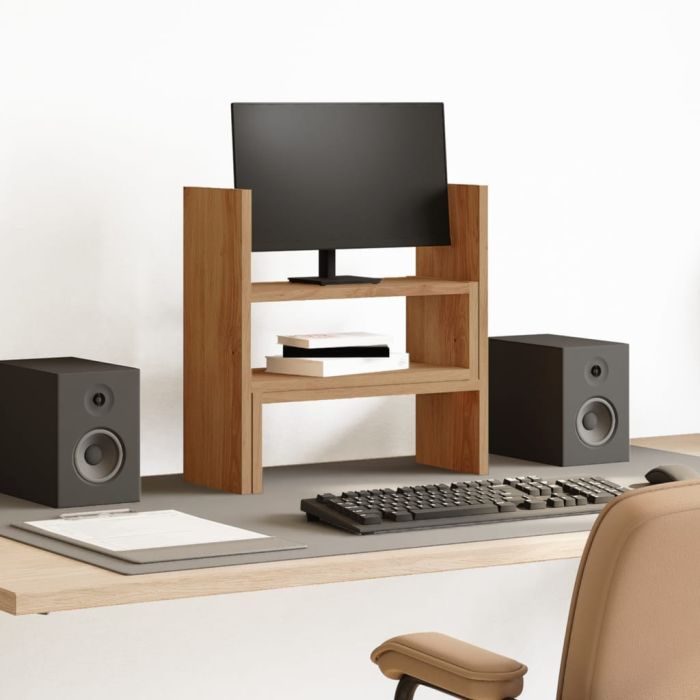 Desk Organiser Adjustable Artisian Oak 40x17x41 cm Engineered Wood