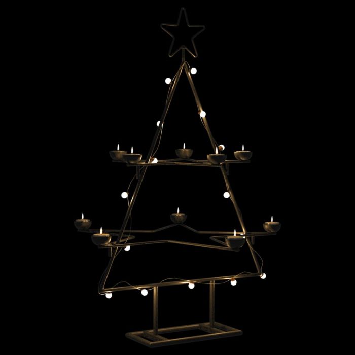 Roche Metal Christmas Tree Decoration Black 75cm