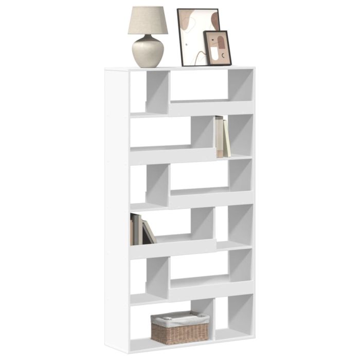Bookcase White 100x33x187.5 cm Engineered Wood - vid-3309348