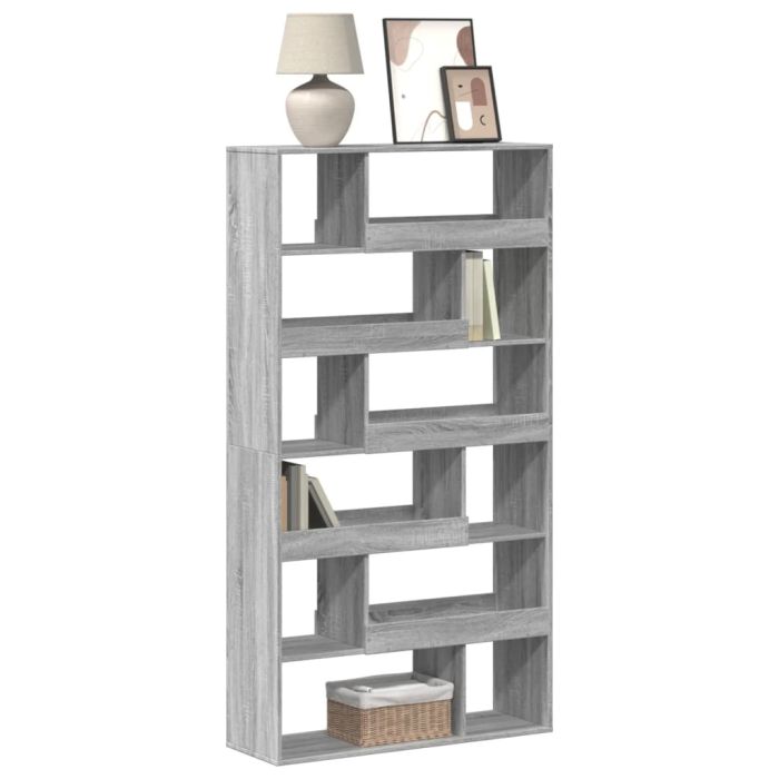 Bookcase Grey Sonoma 100x33x187.5 cm Engineered Wood - vid-3309353