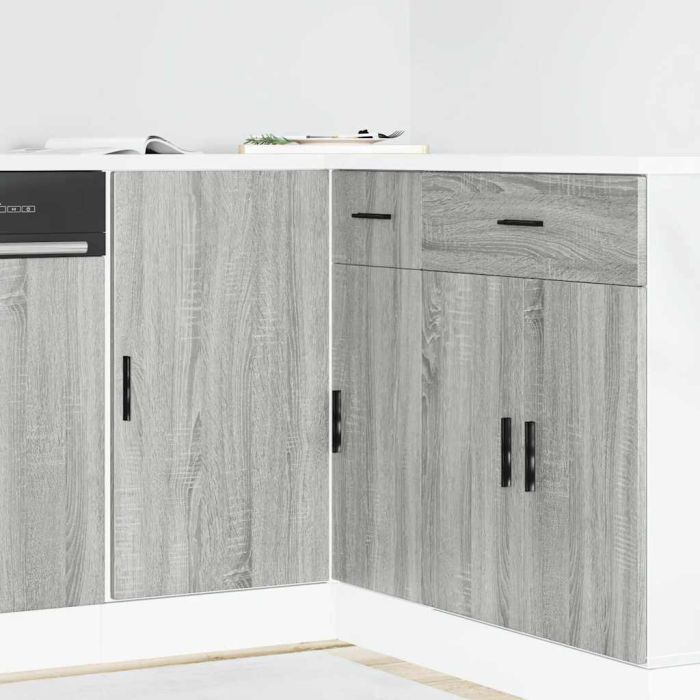 Sink Base Cabinet Lyon Grey Sonoma Engineered Wood