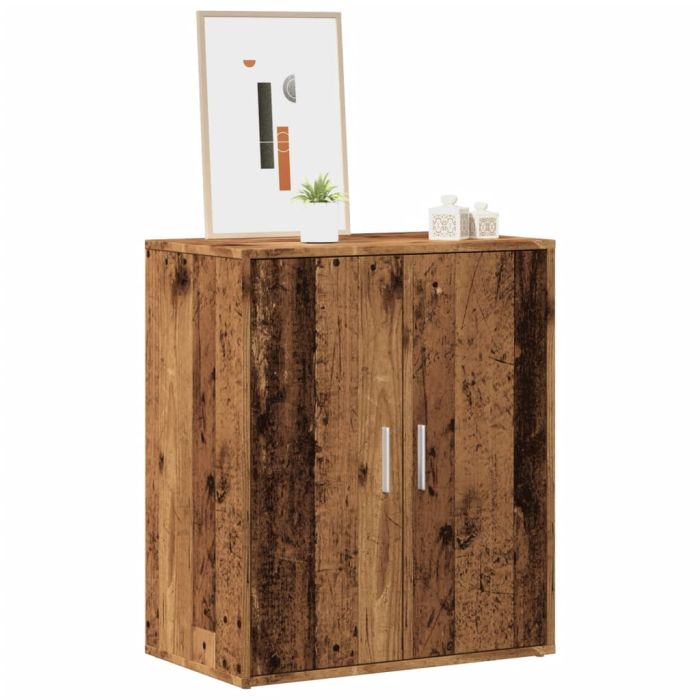 IRONCLAD Small Shoe Cabinet Old Wood