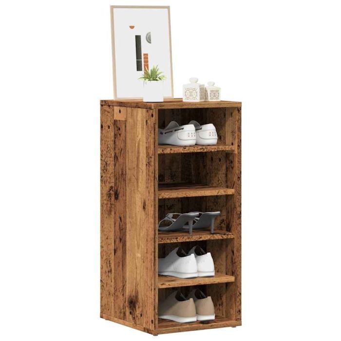 SUMMIT Small Shoe Cabinet Old Wood