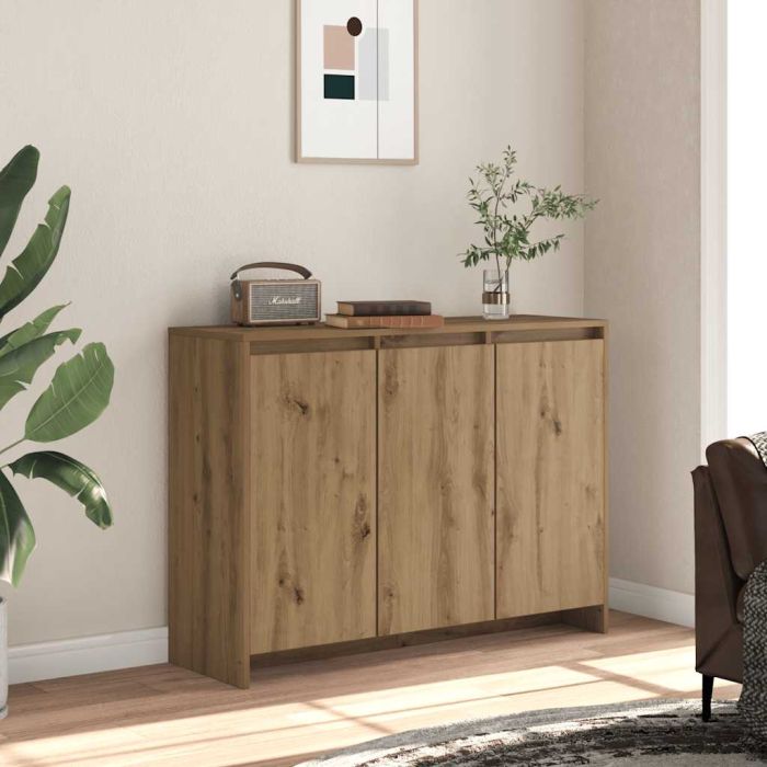 Sideboard Artisan Oak 102x33x75 cm Engineered Wood