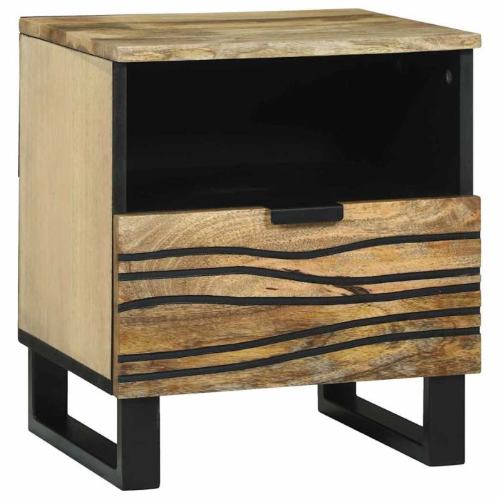 Bedside Cabinet - 40 x 33 x 46 cm, Solid Mango Wood