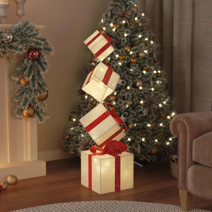 JOLLIX Christmas Decoration Gift Box 80 LEDs Warm White