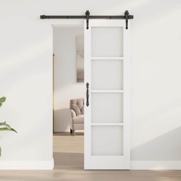 Interior Door with Glass "ORKDAL" White 61x198,5x4 cm