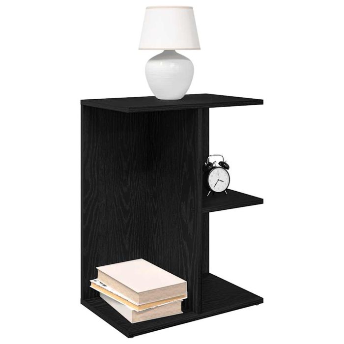 Bedside Tables 2 Pieces Black Oak 46.5x29x61 cm Engineered Wood