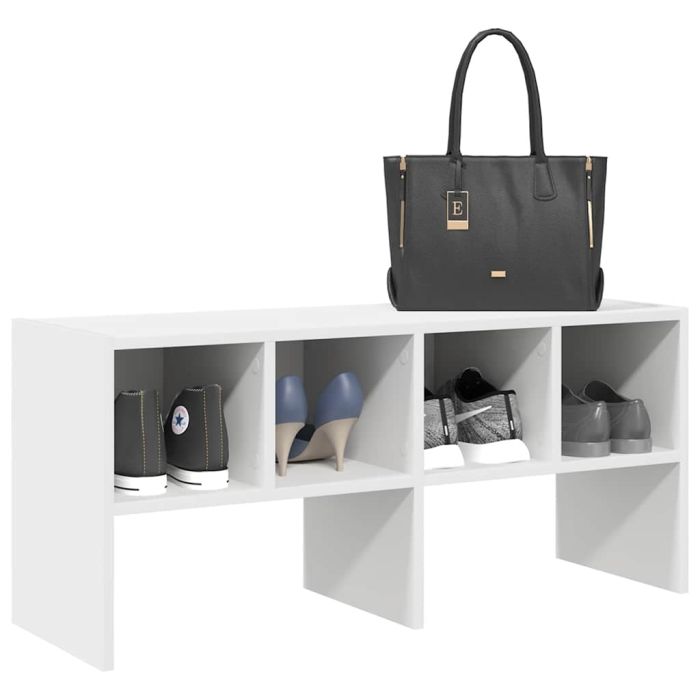 OMNI Medium Shoe Rack Stackable White