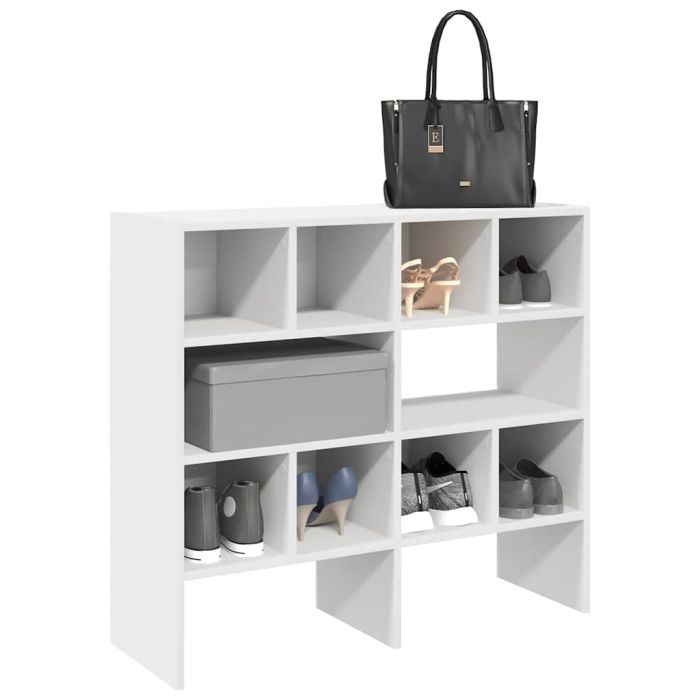 OMNI Medium Shoe Racks 2 Pieces Stackable White