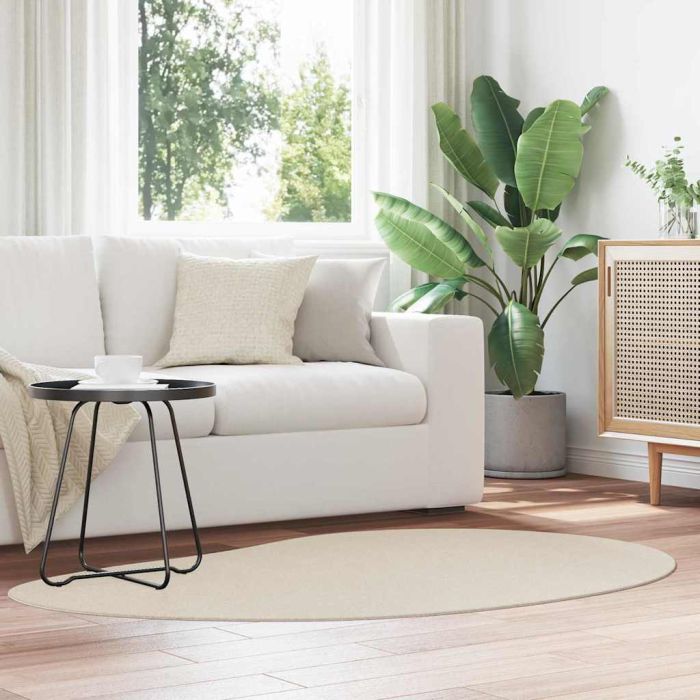 Rug Folding Beige 120 x 170 cm Polyester