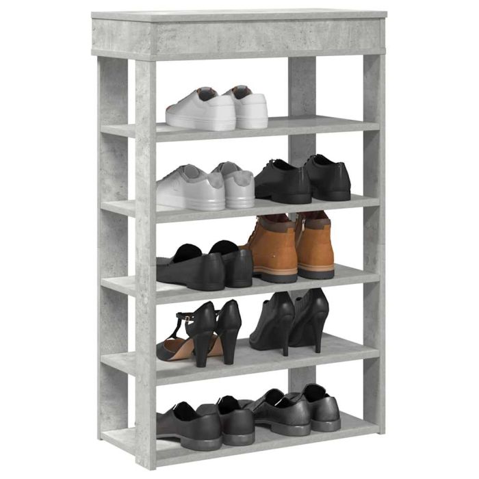 VANGUARD Narrow Shoe Rack Concrete Grey