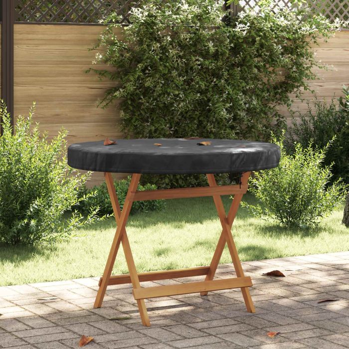 RELM Outdoor Table Cover 102x102x10 cm 210D Oxford Fbric - Black