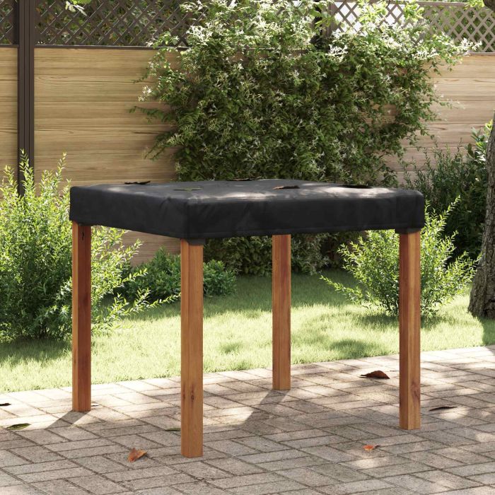 RELM Table Cover Plain 102x102x15 cm Fabric - Black