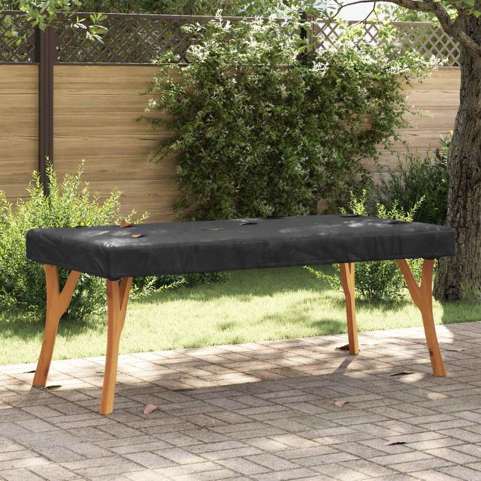 RELM Table Cover Plain 92x162x15 cm Fabric - Black