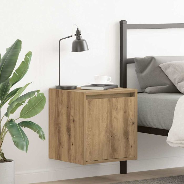 Wall-Mounted Bedside Cabinets 2 Pieces Artisan Oak 38x34x40 cm