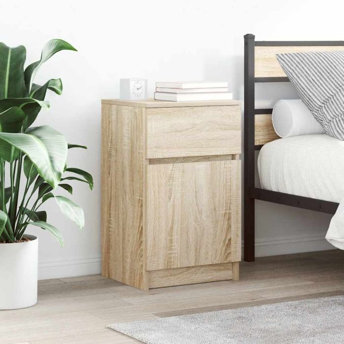 Bedside Cabinet Sonoma Oak 39x35x65 cm Engineered Wood