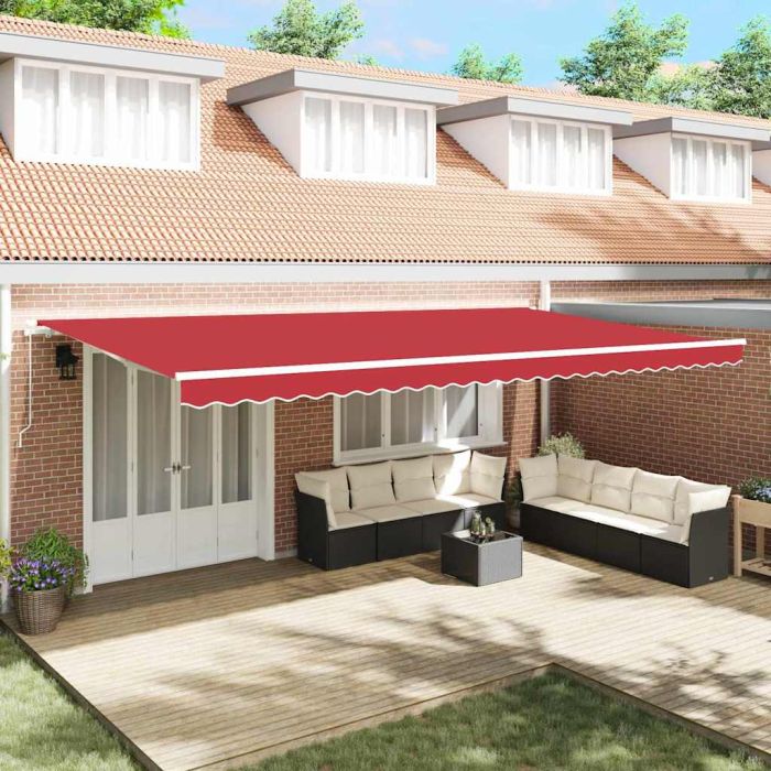 Awning Replacement Fabric for 6x3.5 m Frame Red