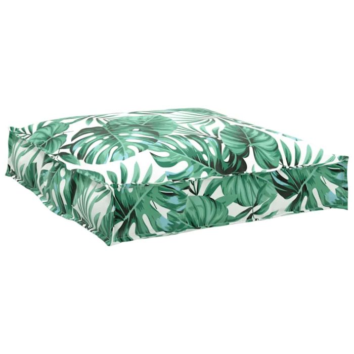 Pallet Cushion for Seat Leaf Pattern 70x70x12 cm Oxford Fabric