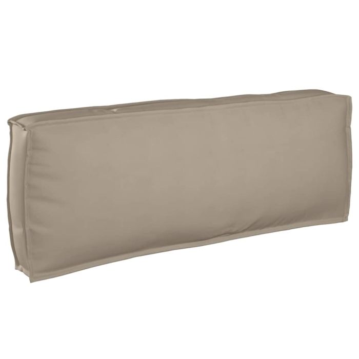 Pallet Cushion for Backrest Taupe 120x40x12 cm Oxford Fabric